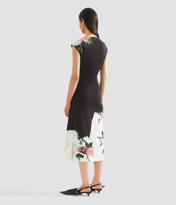 Erdem Short Sleeve Midi Dress