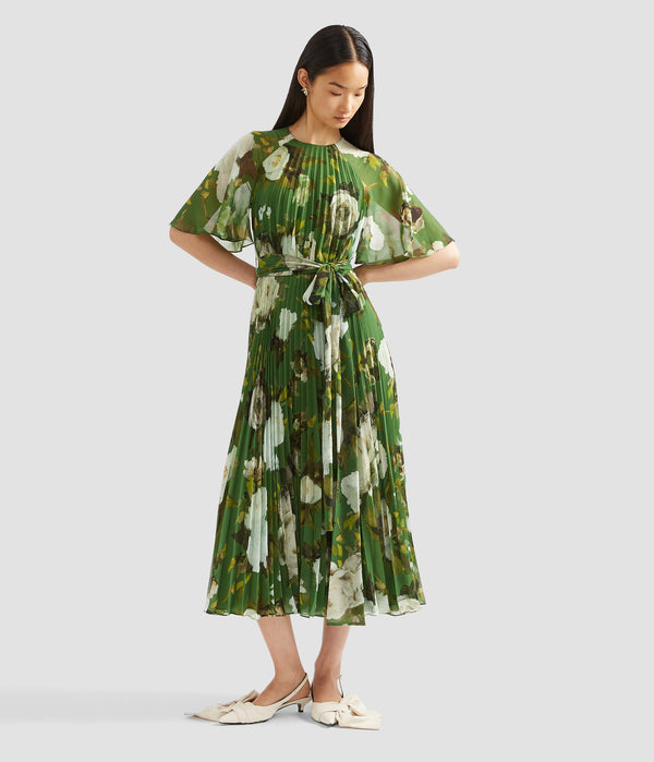 Erdem Short Sleeve Midi Dress