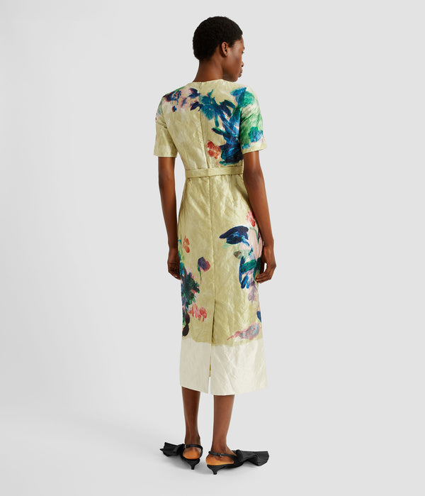 Erdem Short Sleeve Midi Dress