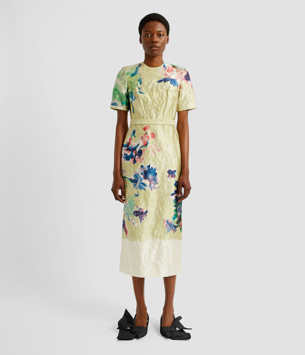Erdem Short Sleeve Midi Dress