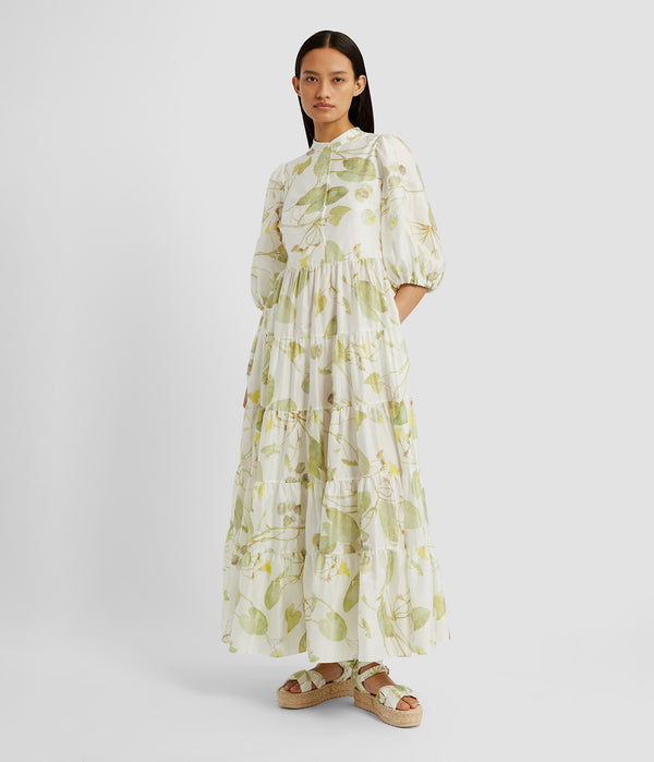 Erdem Short Sleeve Midi Dress
