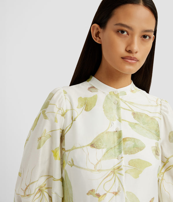 Erdem Short Sleeve Midi Dress