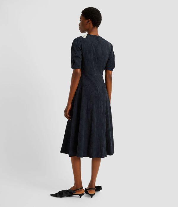 Erdem Short Sleeve Midi Dress