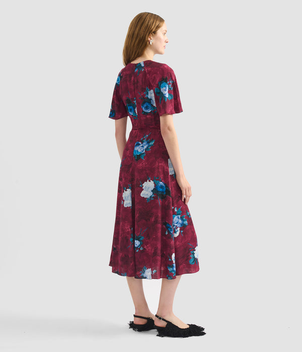 Erdem Short Sleeve Midi Dress