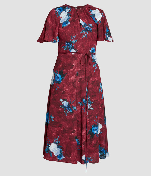 erdem Short Sleeve Midi Dress