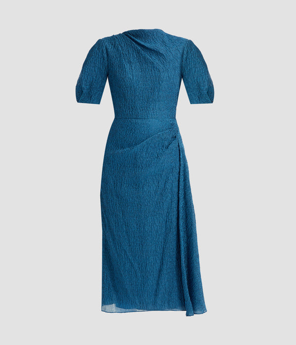 erdem Short Sleeve Midi Dress