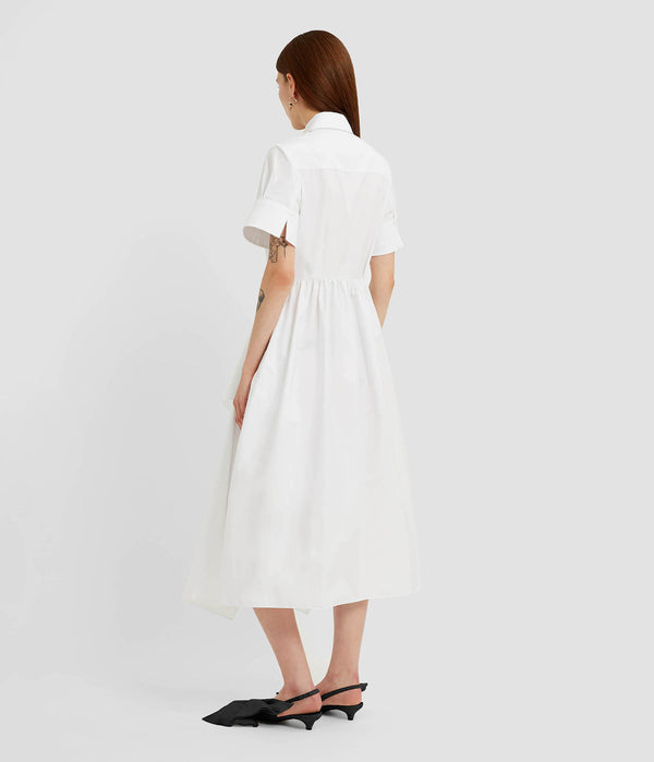 Erdem Short Sleeve Midi Shirt Dress