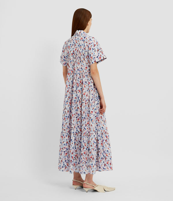 Erdem Short Sleeve Midi Shirt Dress