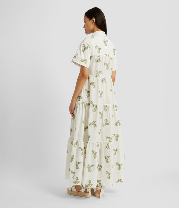 Erdem Short Sleeve Midi Shirt Dress