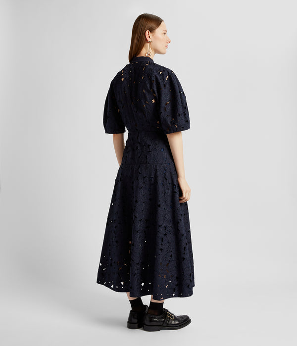 Erdem Short Sleeve Midi Shirt Dress
