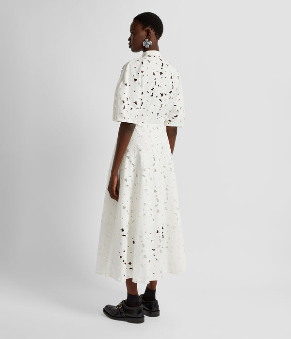Erdem Short Sleeve Midi Shirt Dress