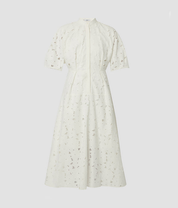 erdem Short Sleeve Midi Shirt Dress