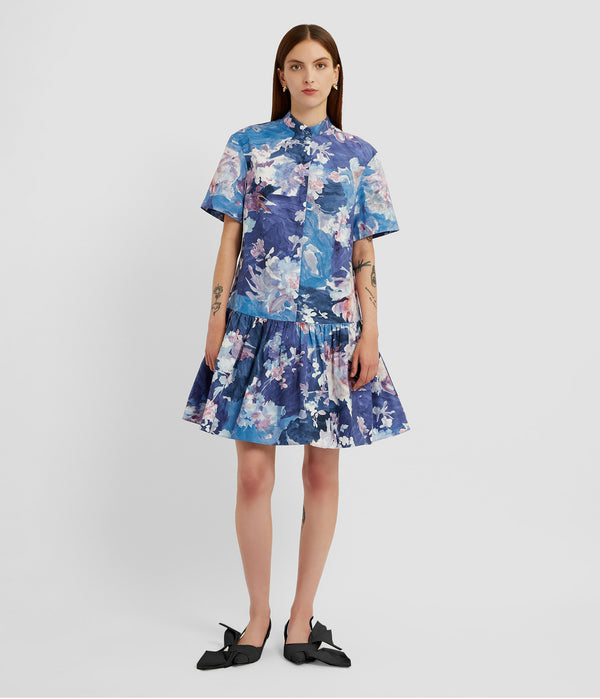 Erdem Short Sleeve Mini Dress