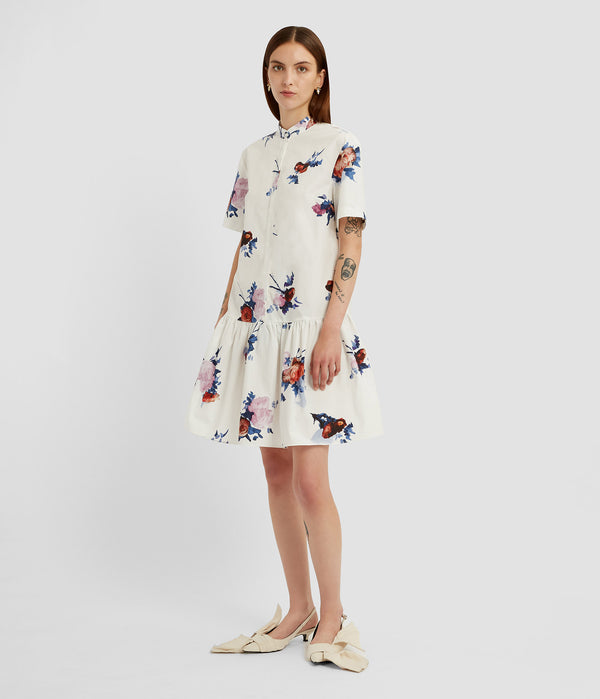 Erdem Short Sleeve Mini Dress