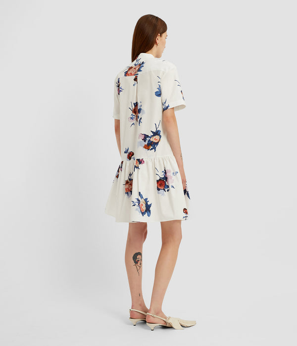 Erdem Short Sleeve Mini Dress