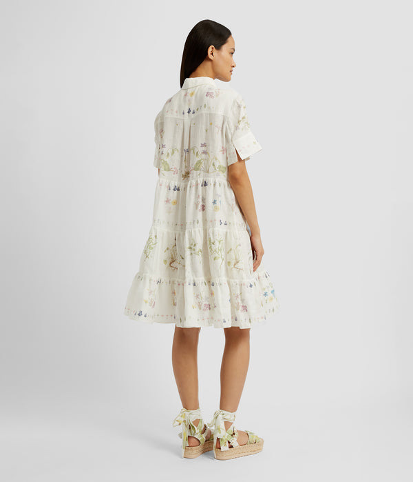 Erdem Short Sleeve Mini Shirt Dress