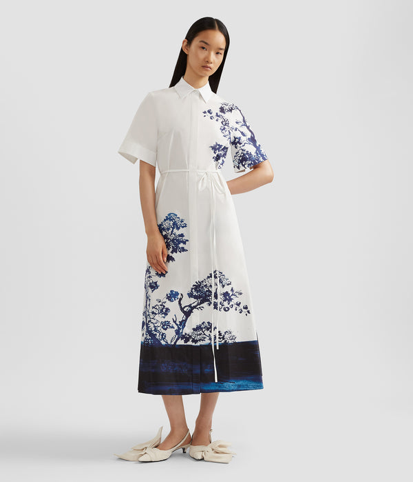 Erdem Short Sleeve Shirt Dress