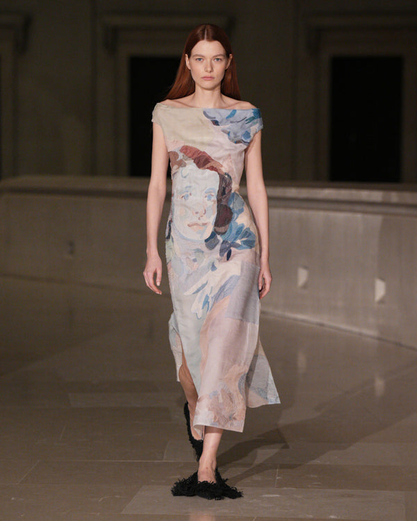 Erdem Slashed Cocktail Dress