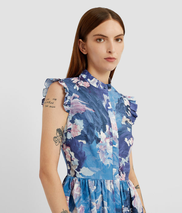 Erdem Sleeveless Flared Midi Dress