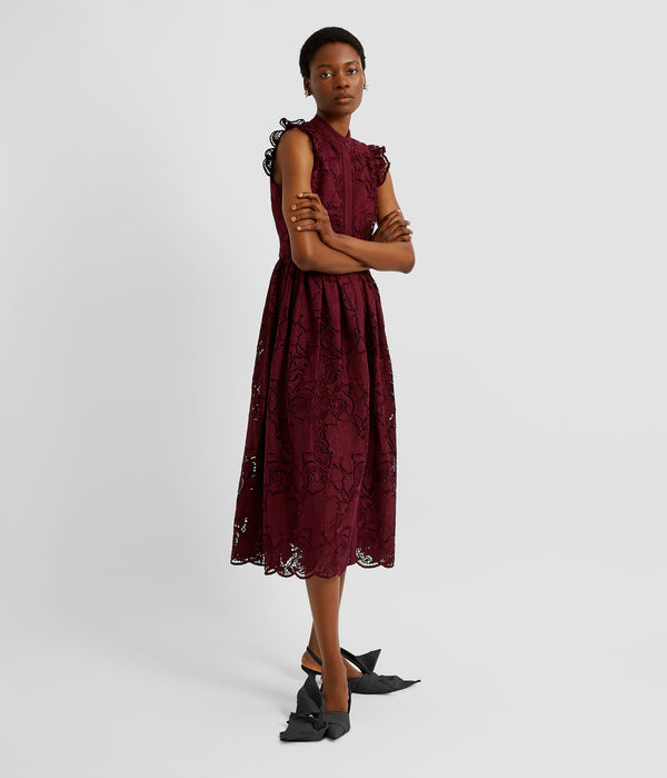 Erdem Sleeveless Flared Midi Dress