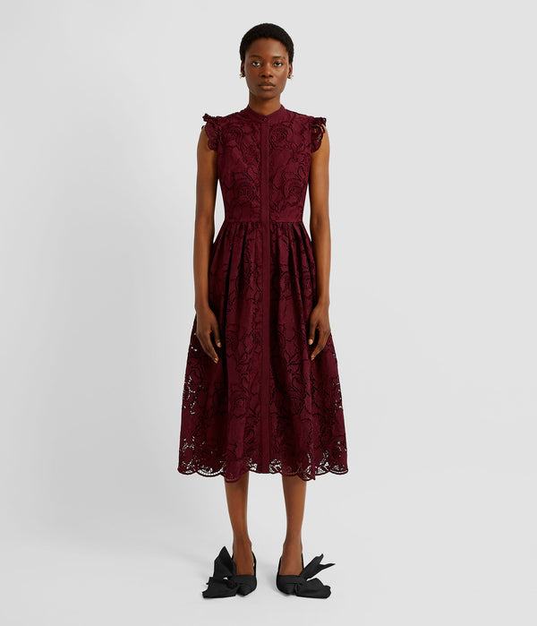 Erdem Sleeveless Flared Midi Dress