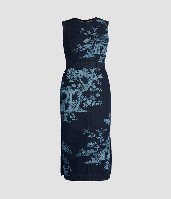 erdem Sleeveless Flared Midi Dress