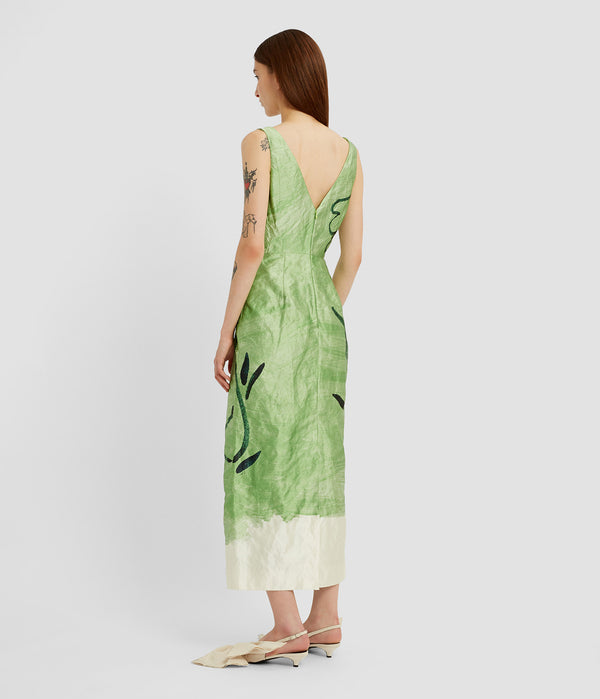 Erdem Sleeveless Midi Cocktail Dress