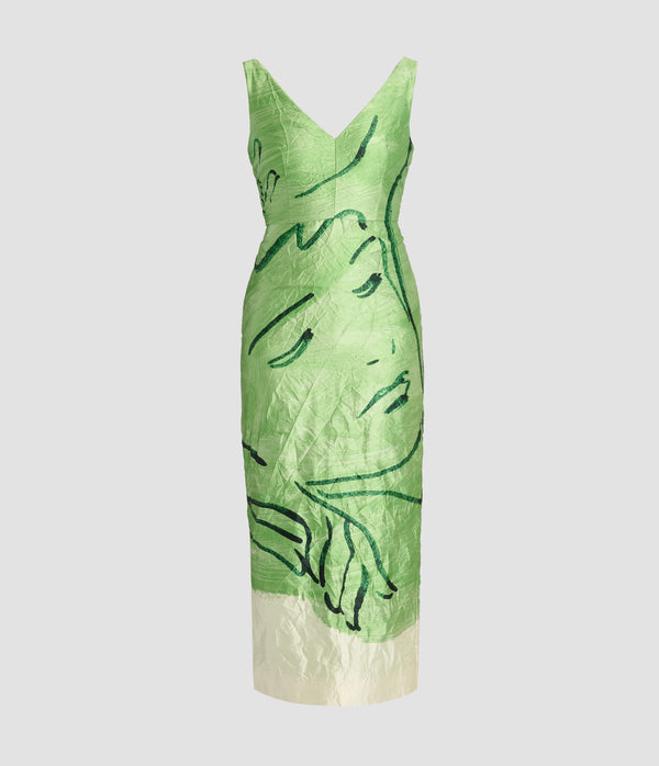 erdem Sleeveless Midi Cocktail Dress