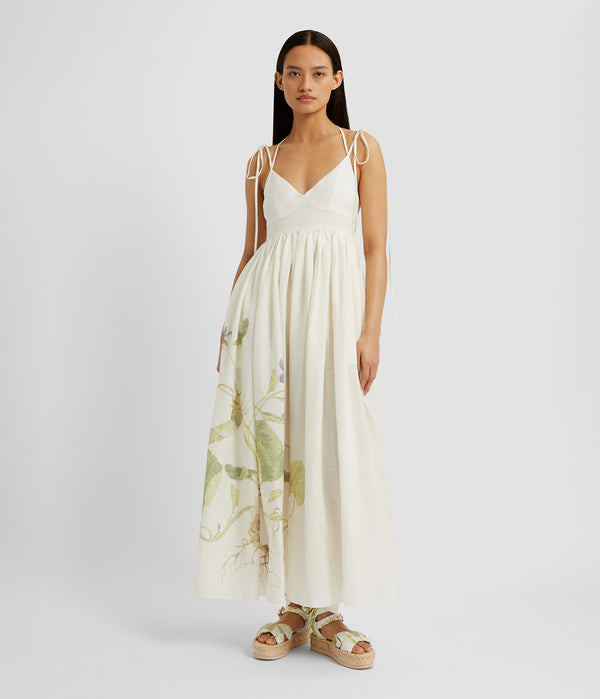 Erdem Strappy Fit And Flare Dress