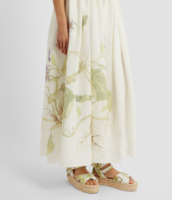 Erdem Strappy Fit And Flare Dress