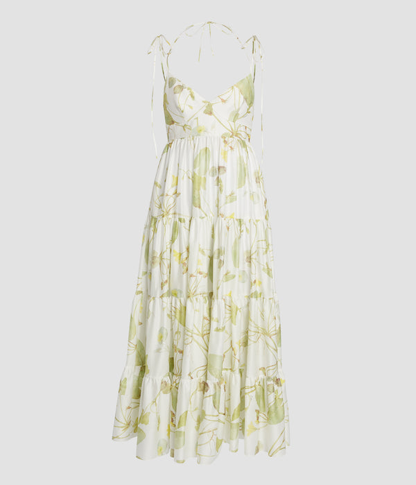 erdem Strappy Fit And Flare Dress