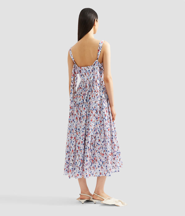 Erdem Strappy Fit And Flare Midi Dress