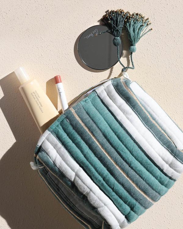 ere perez Ilio Nema Green Fez Stripe Bag