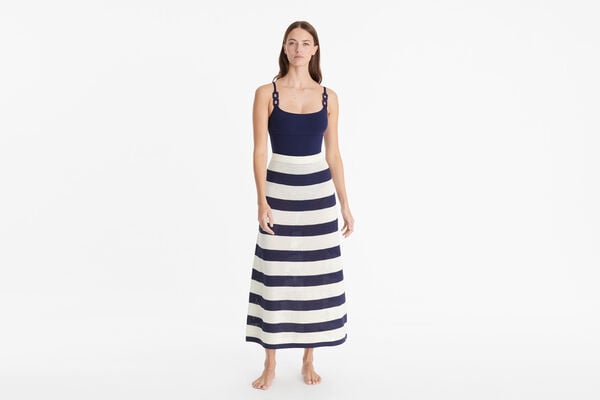 eres Bateau Long skirt Raye