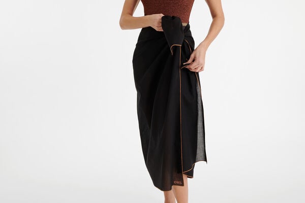 Eres Cabine Lurex Sarong Noir