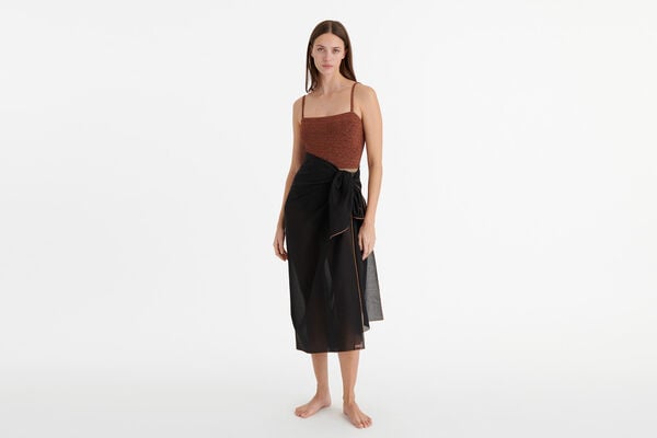 eres Cabine lurex Sarong Noir