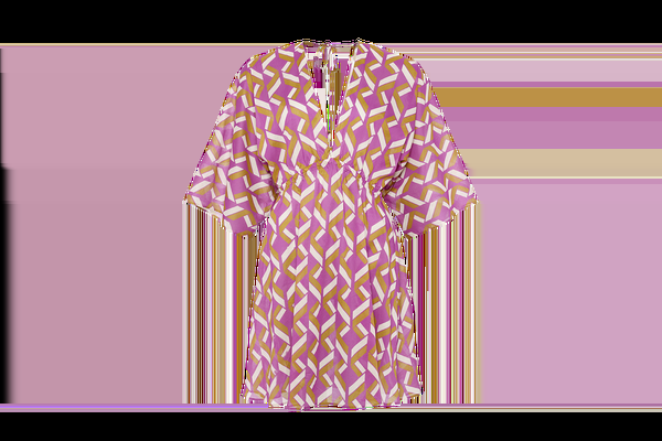 Eres Feel Short Dress Imprime Swim Purple