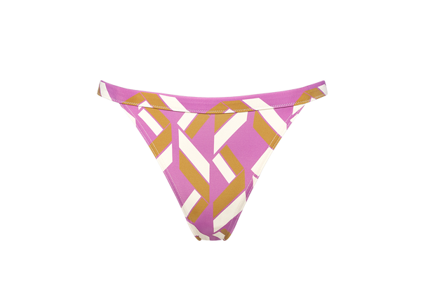 Eres Fever Low-cut Bikini Imprime Swim Purple