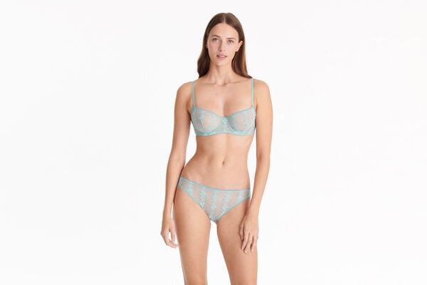 Eres Fleurette Demi-cup Bra Lys