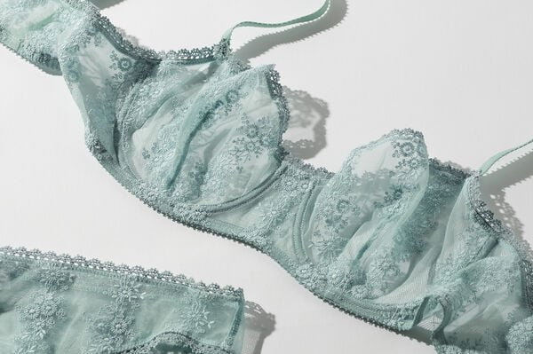 Eres Fleurette Demi-cup Bra Lys