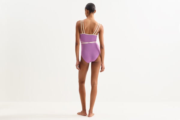 Eres Gia Sophisticated One-piece Lilas/Percale