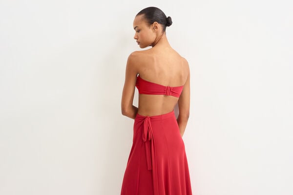 Eres Julieta Sarong Skirt Ecarlate