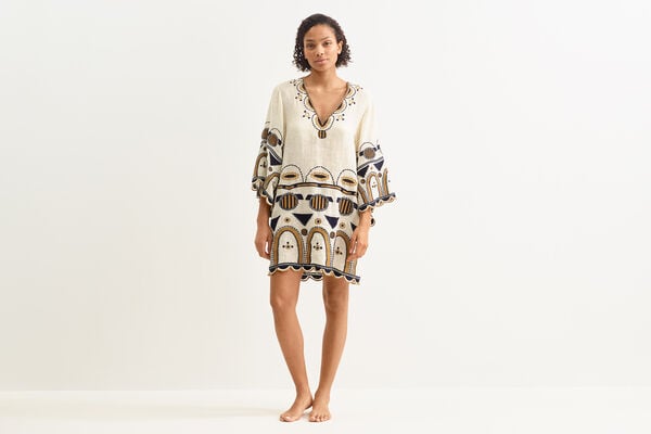 eres Medaillon Short dress Percale