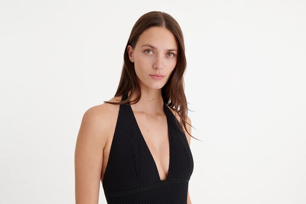 Eres Paillette Sophisticated One-piece Noir