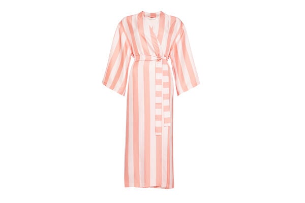 Eres Poseidon Kimono Rayure Sel Rose