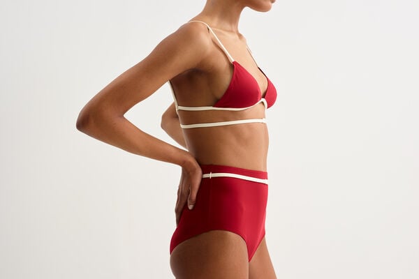 Eres Karen Triangle Bra With Bust Darts Lilas/Percale