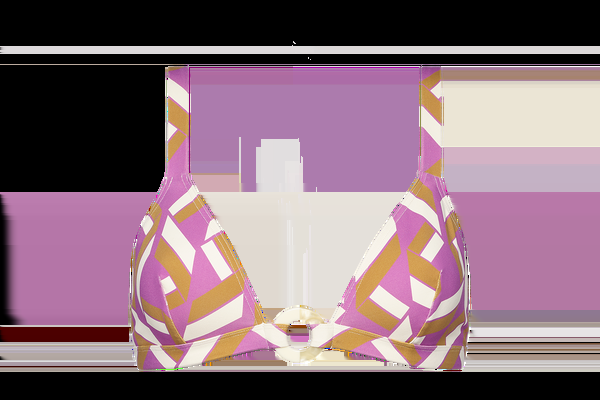Eres Must Triangle Bra With Bust Darts Imprime Swim Purple