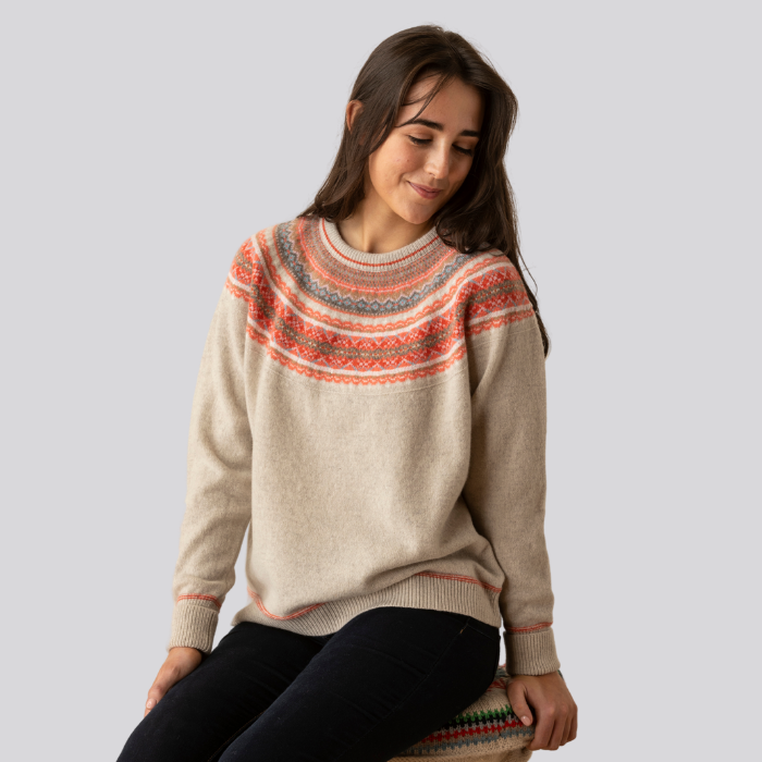 eribé Alpine Breeze Sweater Hibiscus