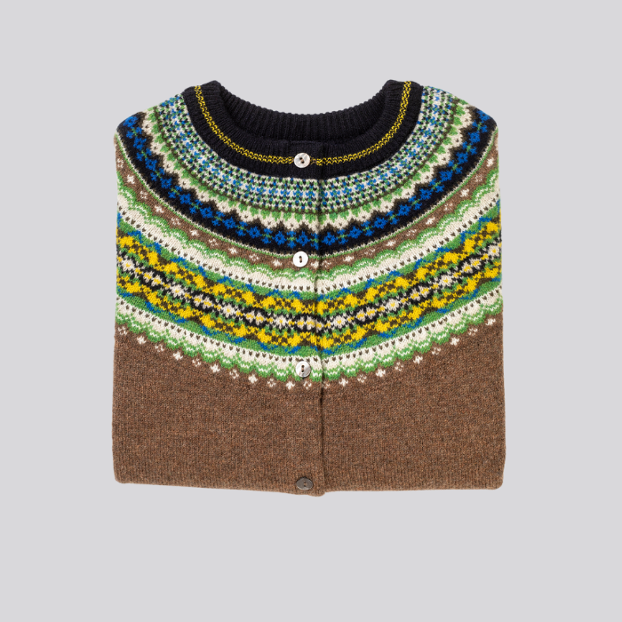 eribé Alpine Cardigan Harris Brown