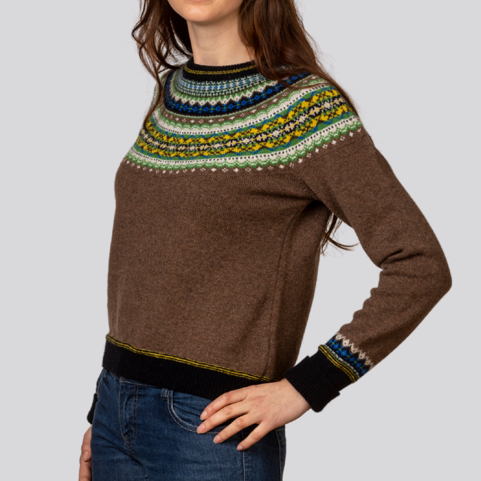 eribé Alpine Short Sweater Harris Brown